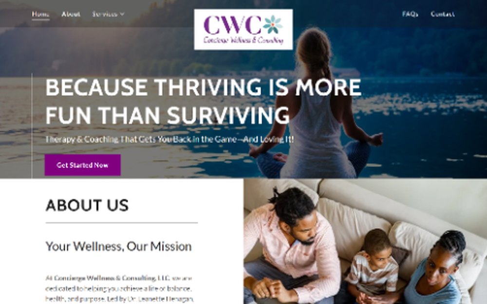 Concierge Wellness & Consulting portfolio project