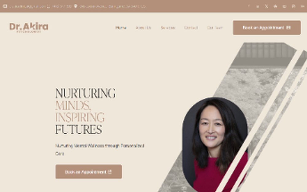 Dr. Akira booking website