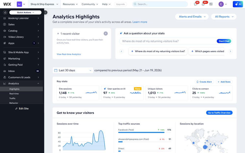 Shop and Ship Express Analytics project