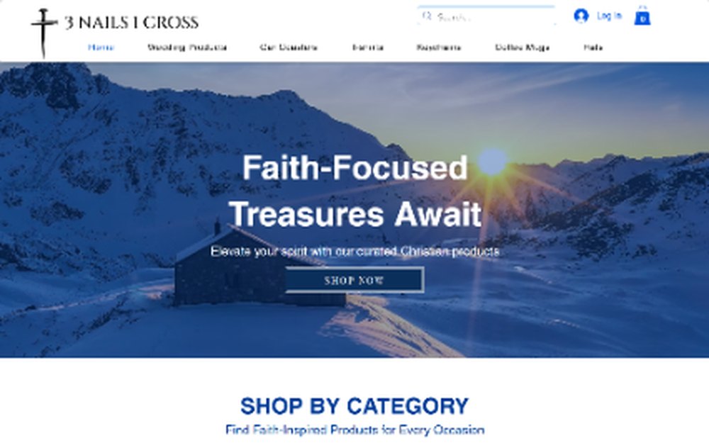 3 Nails 1 Cross ecommerce website
